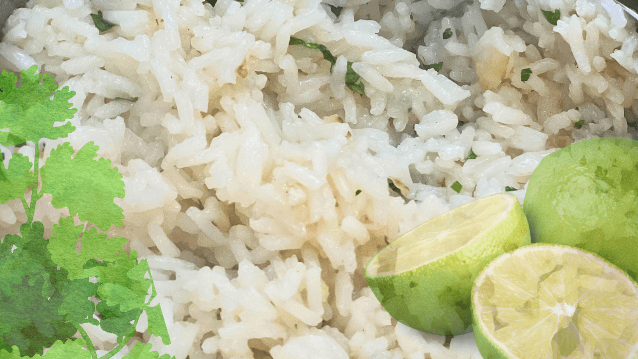 Cilantro lime rice finished picture