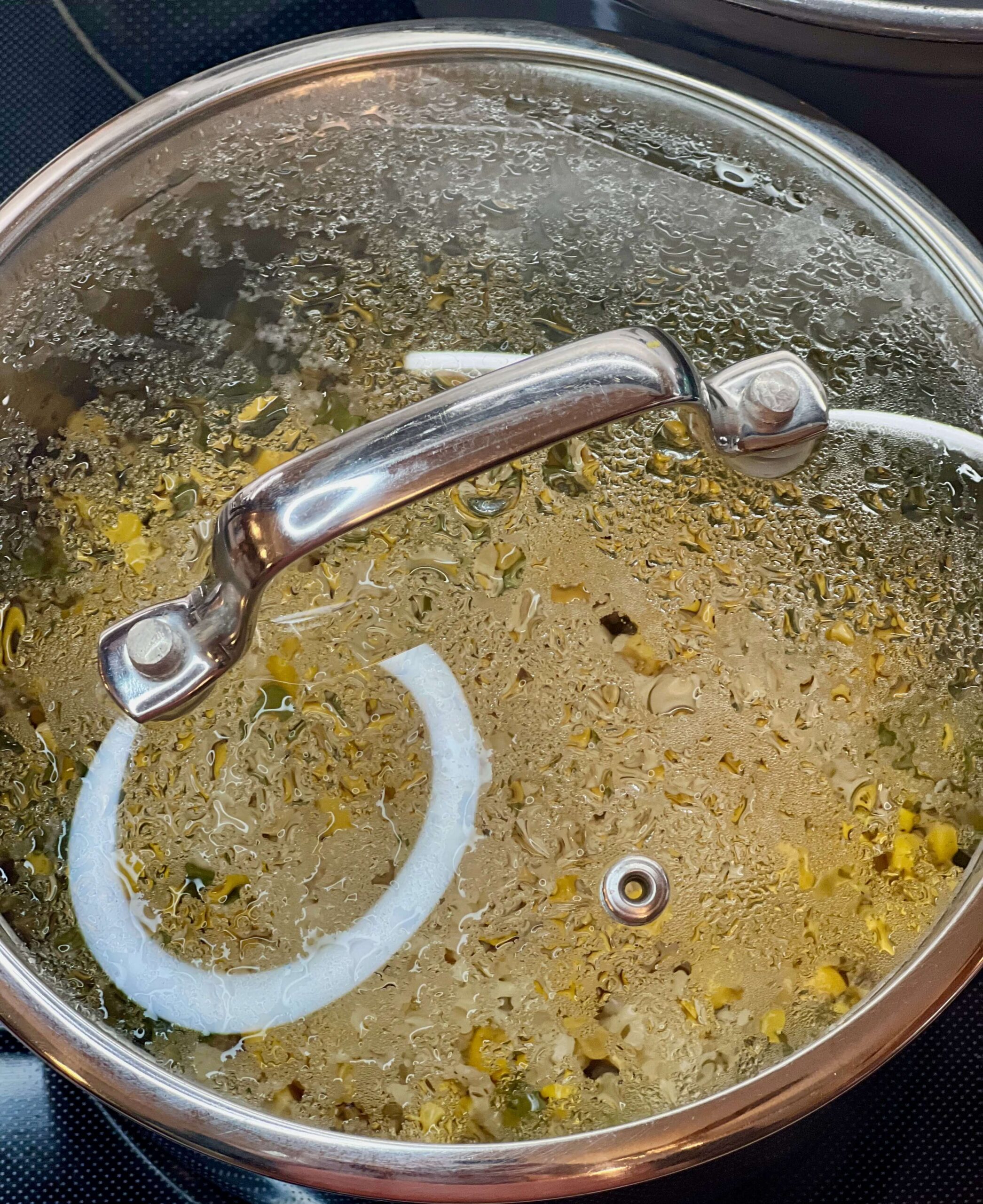 Do not lift lid or stir while simmering