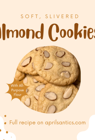 Soft, slivered almond cookie cover photo